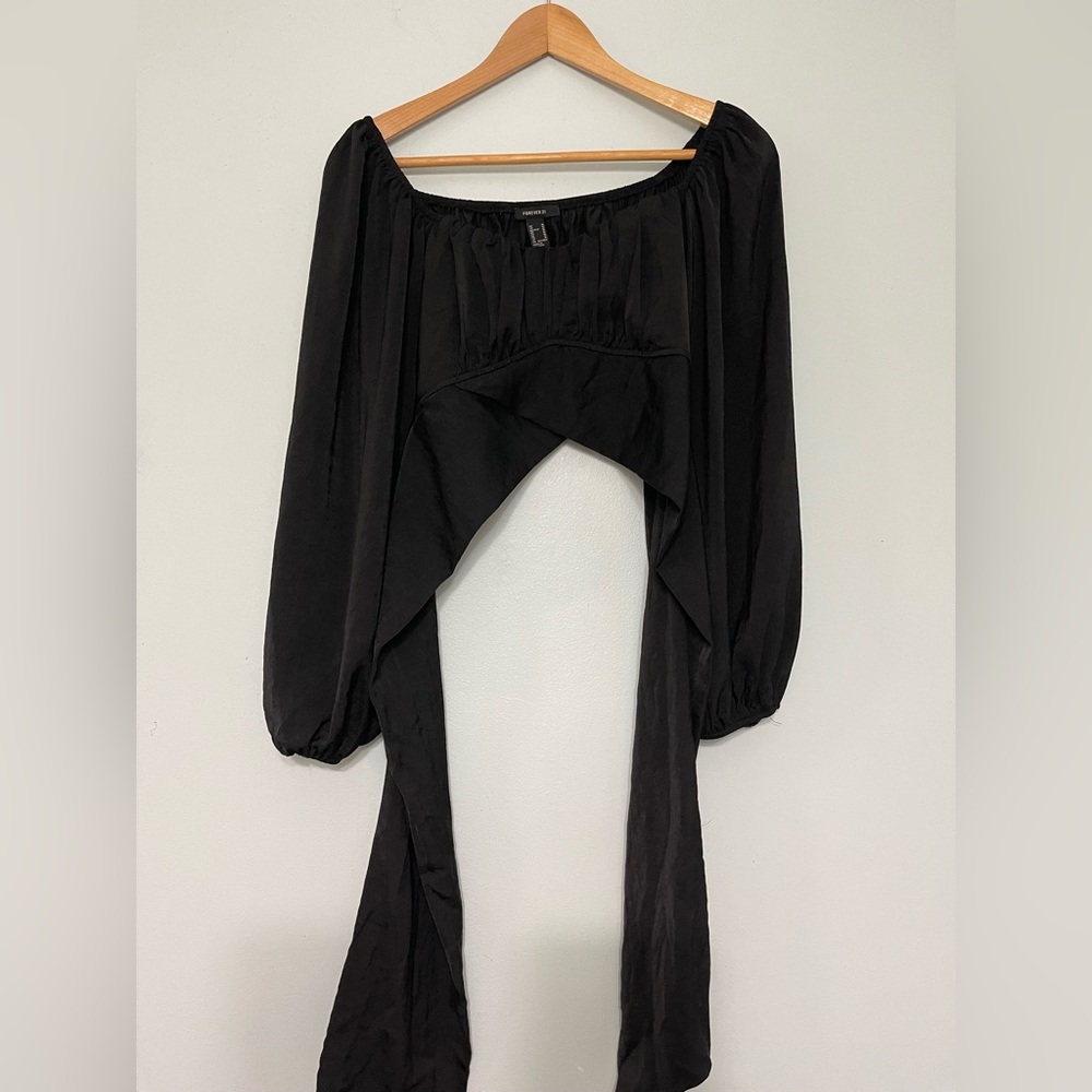 Forever 21 satin crop top